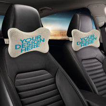 Cargar imagen en el visor de la galería, Almohada de Huesos Un Par de Algodón y Lino con Impresión Digital Personalizada con Tus Fotos o Patrones