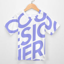 Cargar imagen en el visor de la galería, Camiseta Infantil con Estampado Manga Corta para Niños Niñas Chicos ET Personalizada con Impresión Completa de Una Imagen con Foto Logo Patrón Texto