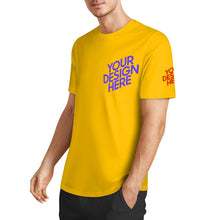 Cargar imagen en el visor de la galería, Camisetas clásicas de algodón orgánico estampadas en el pecho y los puños personalizado con patrón foto texto