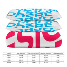 Cargar imagen en el visor de la galería, Juego de cama reversible de 3 piezas (1 funda nórdica + 2 fundas de almohada) estampado por ambos lados personalizado con patrón foto texto