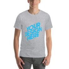 Cargar imagen en el visor de la galería, Camiseta Básica Manga Corta Casual 100% Algodón para hombre FS0803010 con Impresión Delantera Trasera de Dos Imágenes con Foto Logo Patrón Texto
