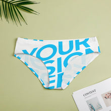Cargar imagen en el visor de la galería, Bragas / Tangas culottes de cintura baja para mujer NZ053 personalizadas con Impresión Completa de una imagen con Foto Logo Patrón Texto