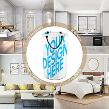 Cargar imagen en el visor de la galería, Cesta de lavandería plegable de gran capacidad personalizado con patrón foto texto