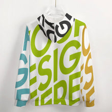 Cargar imagen en el visor de la galería, Sudadera con Capucha de felpa con cremallera Chaqueta de forro polar para hombre GH Personalizada con Impresión Completa de múltiples imágenes con Foto Logo Patrón Texto