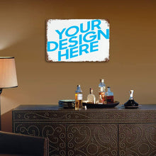 Cargar imagen en el visor de la galería, GY0903089 Pintura Colgante de Metal Horizontal (con Óxido) con Impresión UV de Diseño Personalizado con Tus Fotos o Textos