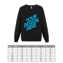 Cargar imagen en el visor de la galería, Sudadera cuello redondo de algodón para Hombres FS0816013 Personalizada con Impresión Delantera con Foto Logo Patrón Texto