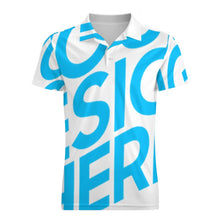 Cargar imagen en el visor de la galería, Polo de manga J62T corta para niño pequeño personalizado con patrón foto texto (impresión de imagen única)