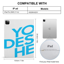 Cargar imagen en el visor de la galería, Funda para iPad Pro 2020 (11 in) Protección de Esquina, Soporte para Pencil con Función Atril Apagado Automático 3C0707009 Personalizado Personalizada con Foto, Texto o Logo
