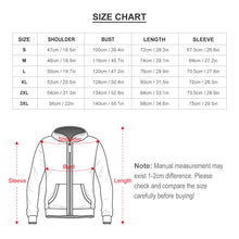 Cargar imagen en el visor de la galería, Sudadera con capucha y cremallera de manga larga para hombre WY14 personalizado con patrón foto texto (impresión de imagen única)