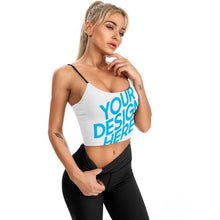 Cargar imagen en el visor de la galería, Crop Top Camiseta sin manga de Verano para Mujer YJ007 Personalizado con impresión completa con Foto Logo Patrón Texto