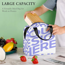 Cargar imagen en el visor de la galería, Bolsa Grande de Almuerzo Reutilizable con Bolsillo / Bolsa Térmica de Almuerzo Aislada XB0602049 Personalizada Impresion Completa de Una Imagen con Foto Logo Patrón Texto