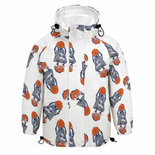 Cargar imagen en el visor de la galería, Chaqueta con capucha velcro manga larga para niños niñas A541 Personalizada con Impresión Completa de una imagen con Foto Logo Patrón Texto