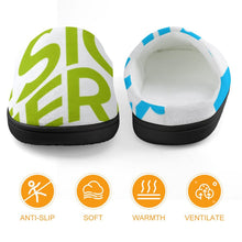 Cargar imagen en el visor de la galería, Pantuflas de estar por casa para niños (niña + niño) de franela con suela de goma personalizado con patrón foto texto