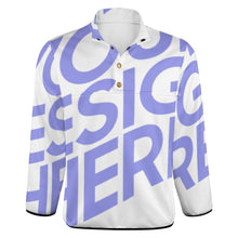 Cargar imagen en el visor de la galería, Sudadera Suelta sin Capucha con Botones Cuello Alzado Invierno para Hombre BAL Personalizada Impresion Completa de Una Imagen con Foto Logo Patrón Texto