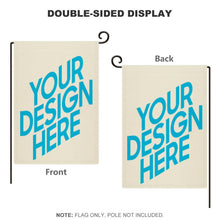 Cargar imagen en el visor de la galería, Bandera de Jardín de Lino Encriptado con Impresión Digital Personalizada con Tu Texto o Parones