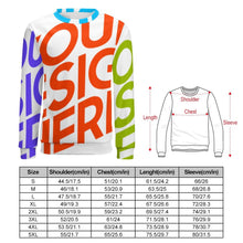 Cargar imagen en el visor de la galería, Sudadera casual con estampado de deporte sin capucha para hombre FS0816074 Personalizada con Impresión Completa de múltiples imágenes con Foto Logo Patrón Texto