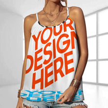 Cargar imagen en el visor de la galería, Camiseta sin Mangas para Mujer Cuello Redondo Tank Tops con Diseño NK Personalizada con Foto Texto o Logo con Múltiple Imágen