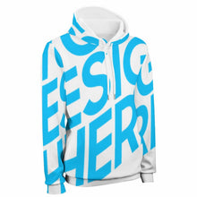 Cargar imagen en el visor de la galería, Sudadera Deportiva con Capucha de Felpa para hombre FS0816072 Personalizada con impresión completa de una imagen con Foto Logo Patrón Texto