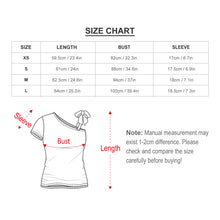 Cargar imagen en el visor de la galería, Mangas cortas para mujer con lazo en una sola bandolera ZT (múltiples imágenes opcionales) personalizada con foto, texto o logo