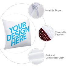 Cargar imagen en el visor de la galería, Funda de almohada con lentejuelas estándar multicolor para el hogar Design Personaliza online