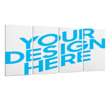 Cargar imagen en el visor de la galería, Cuadro Colgante 1:2 Vertical con Diseño Cuádruple de Una Sola Imagen con Diseño Personalizado Personalizada de Tus Fotos o Nombres