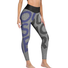 Cargar imagen en el visor de la galería, Pantalones de Yoga Deportivos / Leggings Elásticos con Patrón de Panal para Mujer YJ050 Personalizados con Impresión Completa de Múltiples Imágenes con Foto Logo Patrón Texto