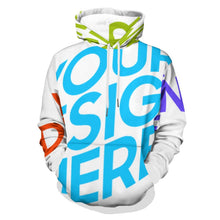 Cargar imagen en el visor de la galería, Sudadera con estampado completo de doble capa de gran tamaño (múltiples imágenes opcionales) FS0816115 personalizada con foto, texto o logo