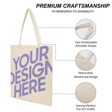 Cargar imagen en el visor de la galería, Bolsa de lona casual Big Martin 38x41CM con estampado a doble cara XB0601009 Personalizada con Foto Logo Patrón Texto