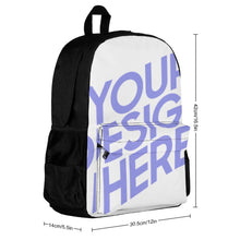 Cargar imagen en el visor de la galería, Mochila Grande Capacidad para Escuela Trabajo para Adultos Niños Estudiantes XB0604116 Personalizada Impresion Completa de Una Imagen con Foto Logo Patrón Texto