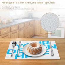 Cargar imagen en el visor de la galería, Mantel Individual PVC Paño de Mesa Platos JJ0522041Personalizado Personalizada con Foto, Texto o Logo