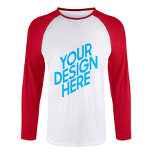 Cargar imagen en el visor de la galería, Camiseta de Manga Larga para hombre de Algodón FS0803023 Personalizada con Foto Logo Patrón Texto
