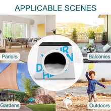 Cargar imagen en el visor de la galería, Acogedora cama para mascotas nido de cuevas para dormir para gatos y perros pequeños Personalizada con Foto Texto o Logo