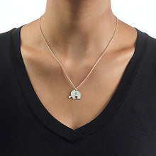Cargar imagen en el visor de la galería, Collar Personalido de corazón de tres rompecabezas X0026 con texto nombre para familiar amigo mujer hombre Longitud Ajustable en plata de ley 925 chapado de oro rosa de 18K