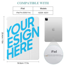 Cargar imagen en el visor de la galería, Funda para iPad Protector de pantalla integrado iPad Pro 2020 (11 in) Trifold Cosmo Funda inteligente con reposo / encendido automático y soporte para lápices para Apple iPad 3C0707010 Personalizada con Foto, Texto o Logo