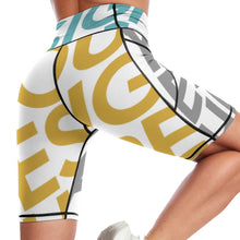 Cargar imagen en el visor de la galería, Leggings / Pantalones de Yoga 1/2 Bolsillos Cintura Alta para Mujer YJ008 Personalizados con Impresión Completa de una imagen con Foto Logo Patrón Texto