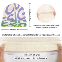 Cargar imagen en el visor de la galería, Gorro de Punto / Gorro Tejido con Estampado / Cálido Sombrero de Punto Unisex Adulto para Mujer Hombre FS0809066 Personalizado Impresion Completa de Múltiples Imágenes con Foto Logo Patrón Texto