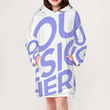 Cargar imagen en el visor de la galería, Sudadera Estamapda Infantil Larga con Capucha con Forro Polar para Niña Chica Adolescentes B412 Personalizada con Impresión Completa de Una Imagen con Foto Logo Patrón Texto