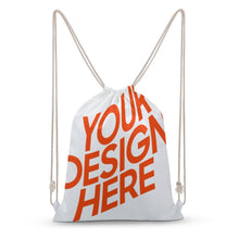 Cargar imagen en el visor de la galería, Bolsa con Cordones / Mochila de Lona Reutilizable Gimnasio Viajar para Mujer Hombre XB0604115 Personalizada Impresion Completa de Múltiples Imágenes con Foto Logo Patrón Texto