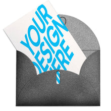 Cargar imagen en el visor de la galería, Versión vertical tarjeta de felicitación tarjeta postal tarjeta foto personalizada con logotipo texto patrón fotos