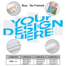 Cargar imagen en el visor de la galería, Cuadro Pintura Imagen Completo Combinación Vertical 5 Paneles Colgantes Carteles Cuadros de pared para el hogar 5 partes en Lienzo GY0903231 Personalizado Personalizada con Foto, Texto o Logo