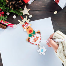 Cargar imagen en el visor de la galería, Adornos Navideños de alces Colgantes de árbol de Navidad Personalizados con Foto Logotipo Patrón Texto (Impresión Completa de Una Imagen)