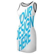 Cargar imagen en el visor de la galería, Vestido sin Mangas Correas Anchas de Verano para Mujeres NZ014 Personalizado con Impresión Completa de una imagen con Foto Logo Patrón Texto