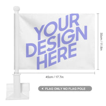Cargar imagen en el visor de la galería, Bandera de Coche para Decoración / Bandera de Adorno para Autos Hogar Fiesta GY0904043 Personalizada Impresion Completa de Una Imagen con Foto Logo Patrón Texto