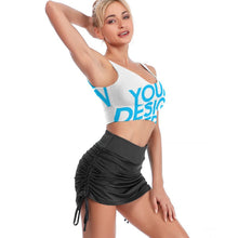 Cargar imagen en el visor de la galería, Sujetador Deportivo de Entrenamiento Fitness para mujer YJ032 Personalizado con Impresión Completa de una imagen con Foto Logo Patrón Texto