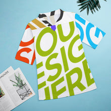 Cargar imagen en el visor de la galería, Camiseta de béisbol fútbol manga corta deportiva cuello en V secado rápido para hombre XT Personalizada con Impresión Completa de múltiples imágenes con Foto Logo Patrón Texto