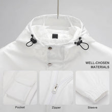 Cargar imagen en el visor de la galería, Chaqueta ligera corta con cremallera estampado de Primavera Otoño para hombre A537 Personalizada con Impresión Completa de múltiples imágenes con Foto Logo Patrón Texto