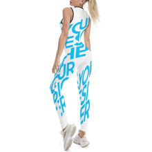 Cargar imagen en el visor de la galería, Mono de Yoga Leggings sin mangas de deporte fitness para Mujer XG001 Personalizado con Impresión Completa de una imagen con Foto Logo Patrón Texto