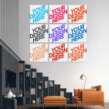 Cargar imagen en el visor de la galería, Cuadro Imagen Lienzo Pintura Colgante: Diseño de Múltiples Imágenes de nueve juntas (Cuadrado) GY0903237 Personalizado Personalizada con Foto, Texto o Logo