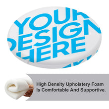 Cargar imagen en el visor de la galería, Cojín Redondo de Poliéster con Diseño Personalizado con Foto, Texto o Logo