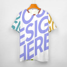 Cargar imagen en el visor de la galería, Camiseta algodón puro estampado manga corta para mujer ay001 Personalizada con Impresión Completa de múltiples imágenes con Foto Logo Patrón Texto